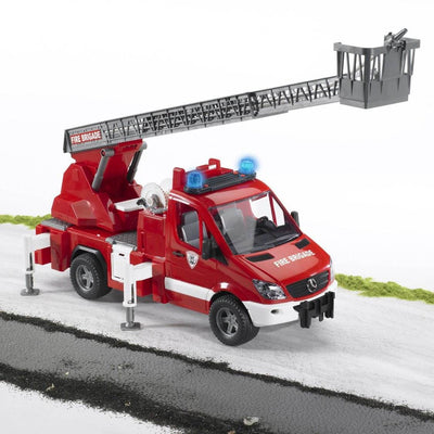 Bruder Toys Mercedes Benz Sprinter Fire Engine with Ladder/Lights (Open Box)