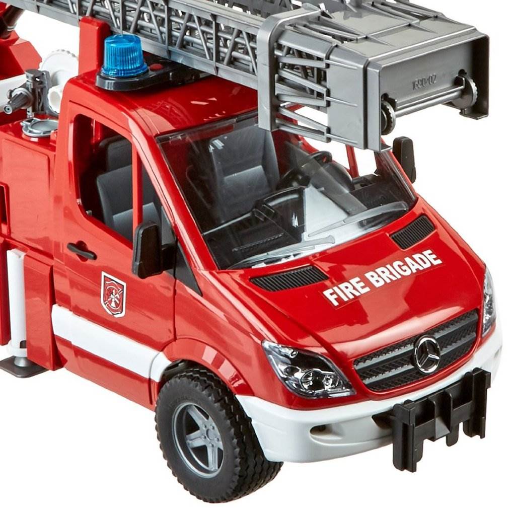 Bruder Toys Mercedes Benz Sprinter Fire Engine with Ladder/Lights (Open Box)