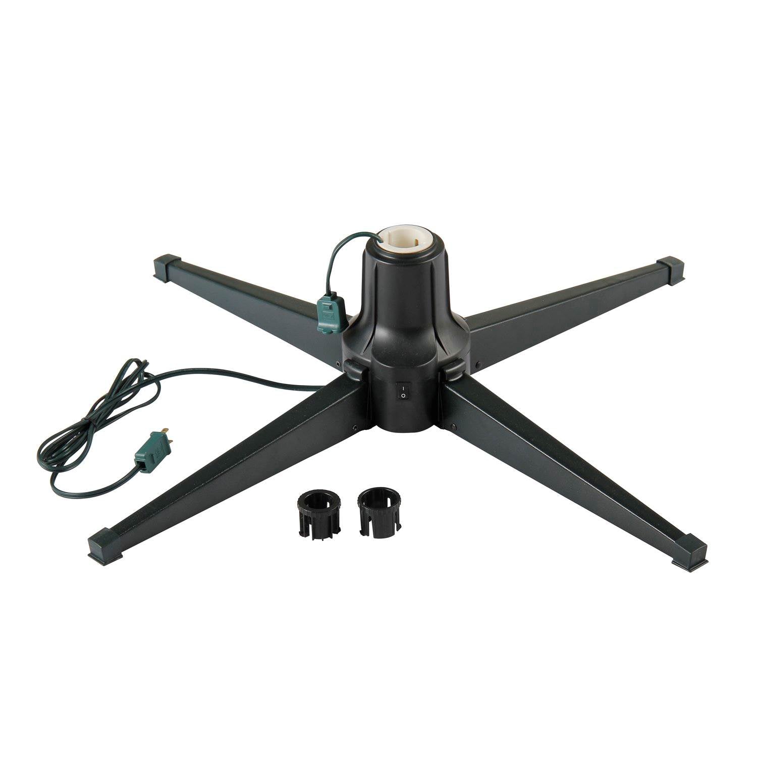 Home Heritage Rotating Christmas Tree Stand w/ Twinkly App Controlled RGB Lights - VMInnovations