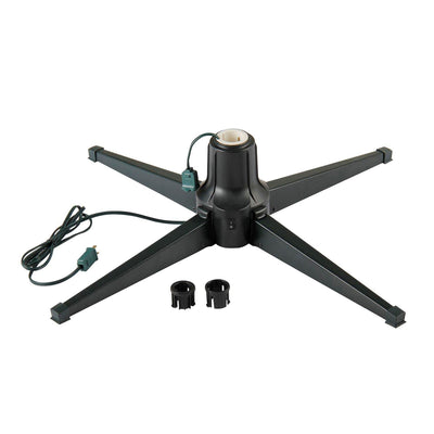 Home Heritage Rotating Christmas Tree Stand w/ Twinkly App Controlled RGB Lights - VMInnovations