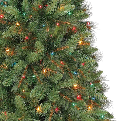 Home Heritage 6.5ft Artificial Crestwood Pine Christmas Tree w/Lights | Open Box