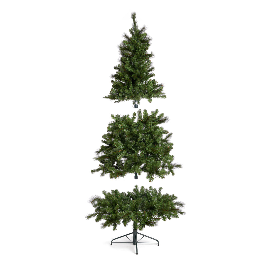 Home Heritage 7 ft. Artificial Pine Christmas Tree w/ Changing Lights (Open Box)