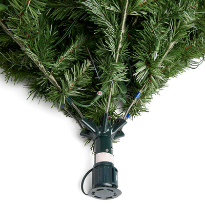 Home Heritage 7' Artificial Cascade Pine Christmas Tree w/ Changing Lights(Used) - VMInnovations