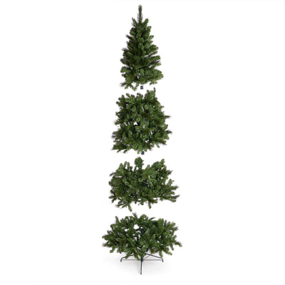 Home Heritage Cascade Quick Set 9 Foot 500 LED Pre-Lit Artificial Tree(Open Box)