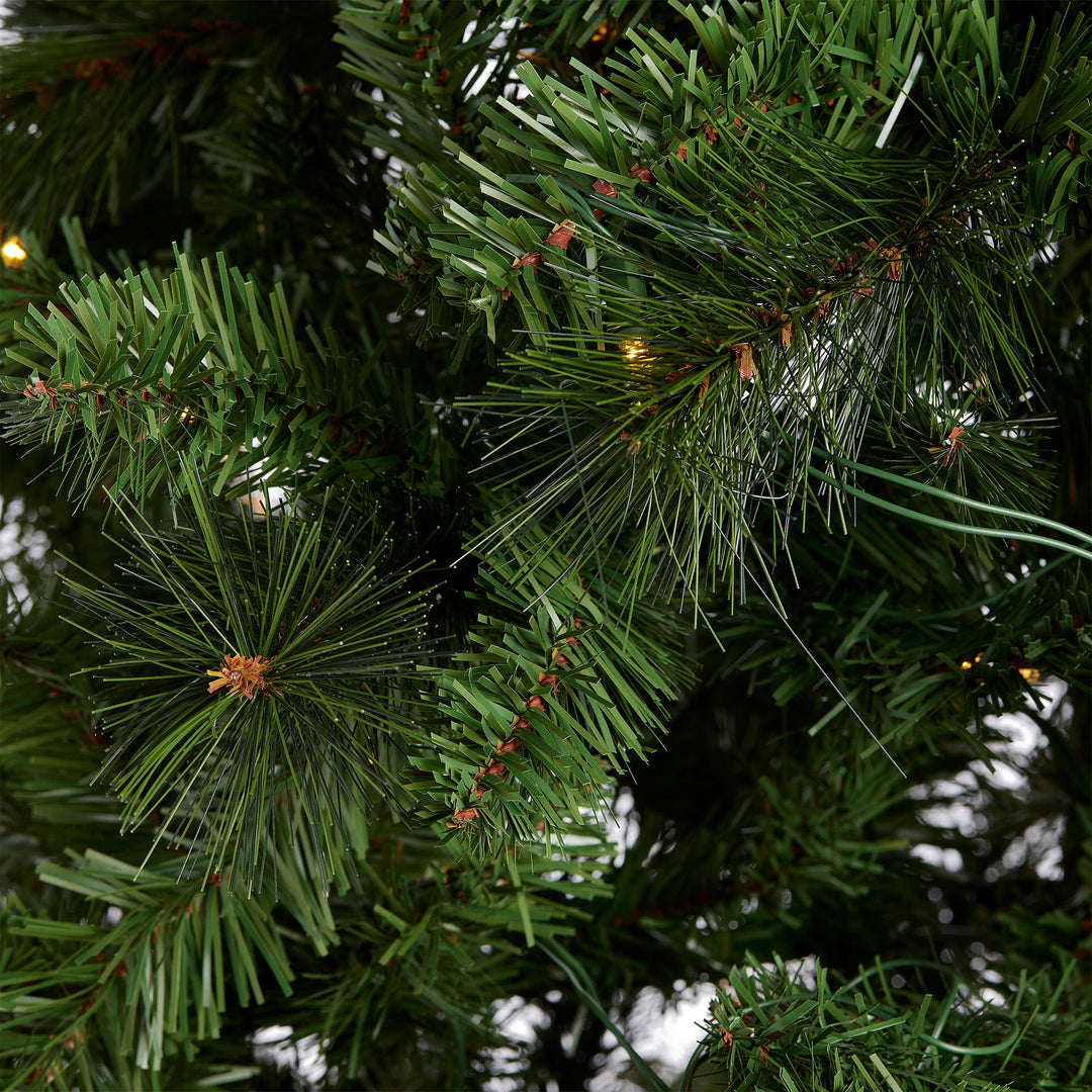 Home Heritage Cascade Quick Set 9 Foot 500 LED Pre-Lit Artificial Christmas Tree - VMInnovations