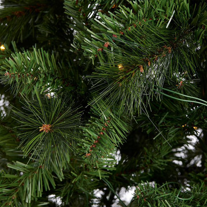 Home Heritage Cascade Quick Set 9 Foot 500 LED Pre-Lit Artificial Christmas Tree - VMInnovations