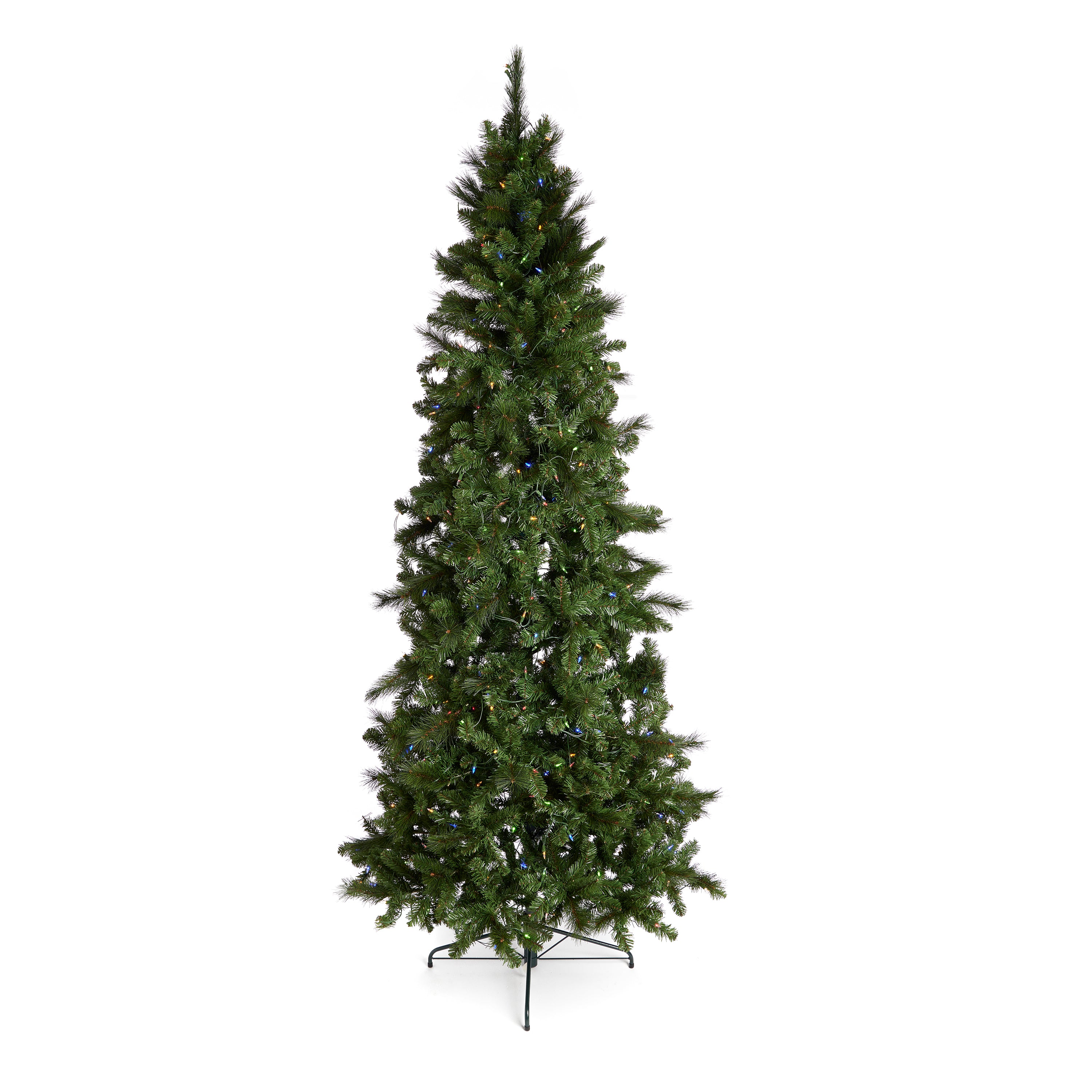 Home Heritage Pre-lit 60in Wreath + 9ft Artificial Cascade Pine Christmas Tree - VMInnovations