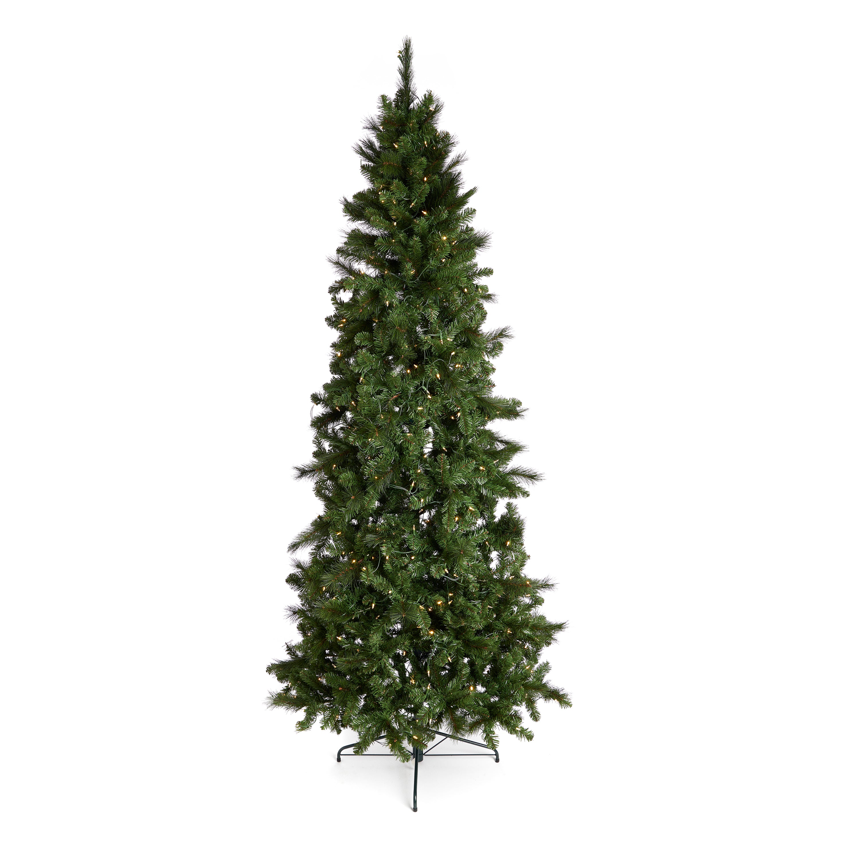 Home Heritage Pre-lit 60in Wreath + 9ft Artificial Cascade Pine Christmas Tree - VMInnovations
