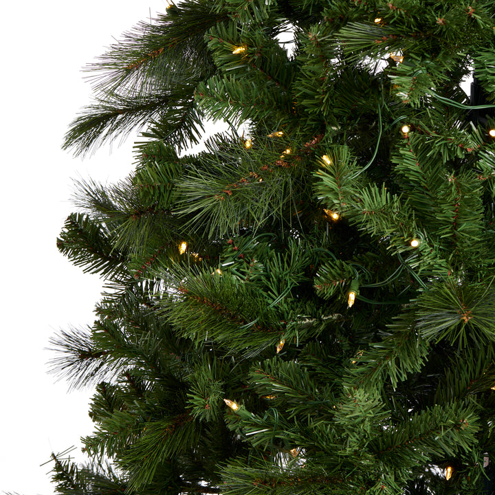 Home Heritage Cascade Quick Set 9 Foot 500 LED Pre-Lit Artificial Tree(Open Box)