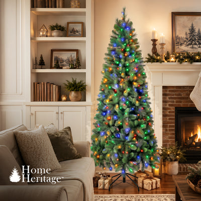 Home Heritage 9 Ft Artificial Pine Christmas Tree Prelit Lights (For Parts) - VMInnovations