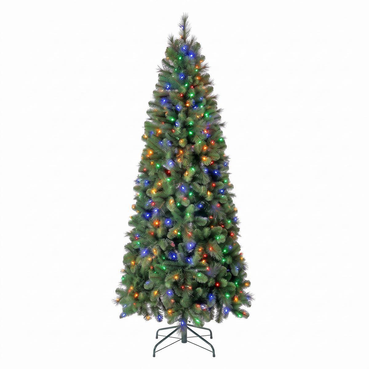 Home Heritage Cascade Quick Set 9 Foot 500 LED Pre-Lit Artificial Christmas Tree