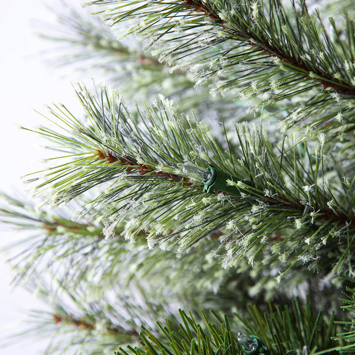 Home Heritage Stanley 7' Pine Artificial Christmas Tree, PreLit 350 Clear Lights