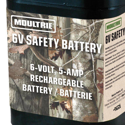 Moultrie Econo Plus Tripod Deer Feeder Kit + 6-Volt Rechargeable Safety Battery