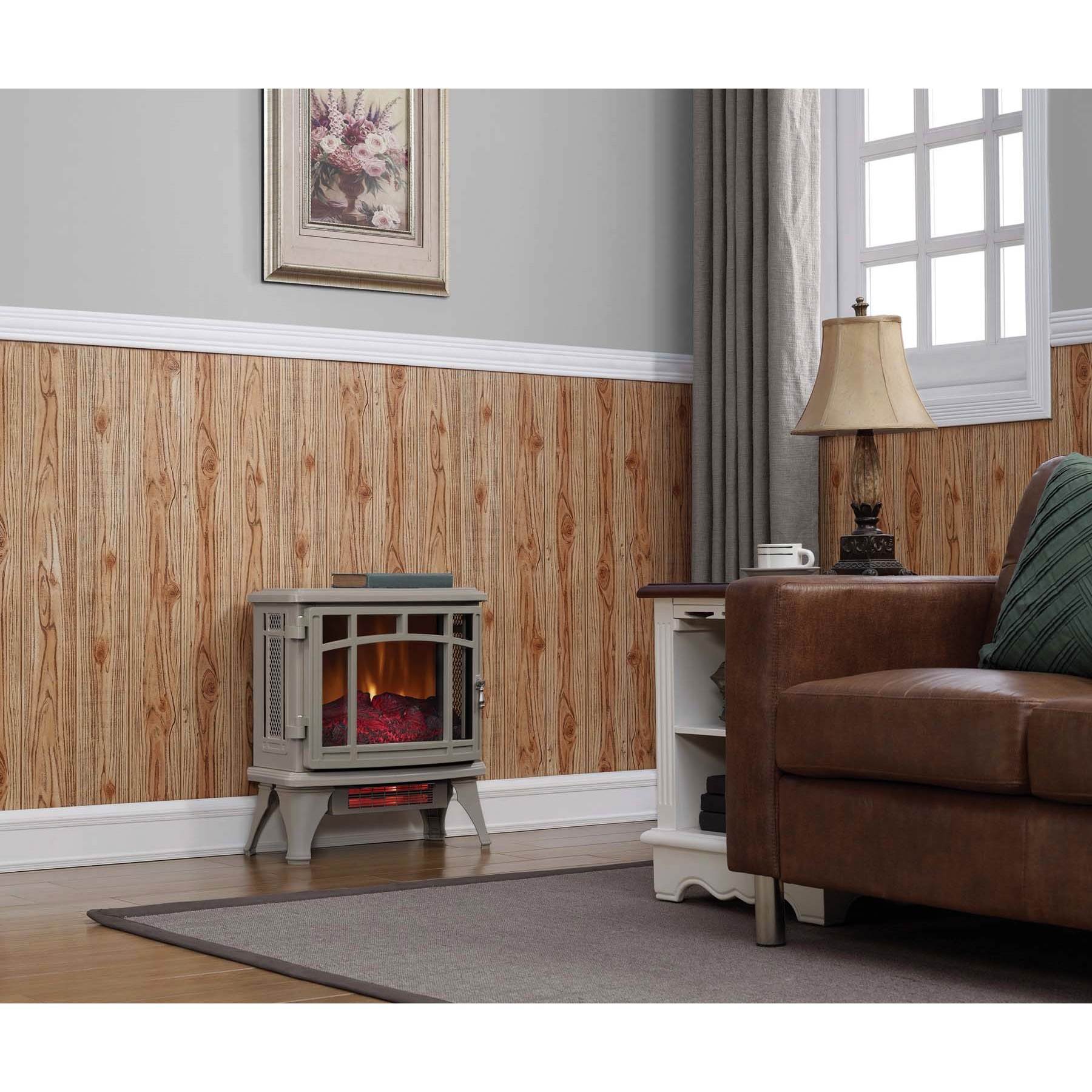 Duraflame Infrared Quartz Stove Heater with Flame Effect, French Gray (Open Box)