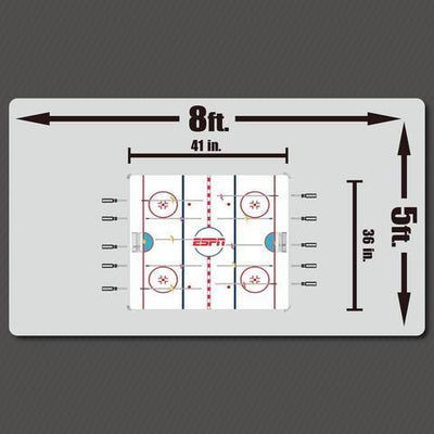ESPN 2-Player Premium Dome Bubble Hockey Table w/ LED Scoring System (Open Box)