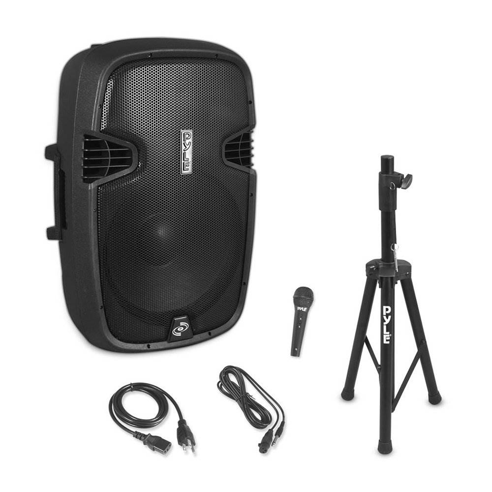 Pyle PPHP155ST 1500 Watt Portable Bluetooth PA Speaker System with Stand and Mic - VMInnovations