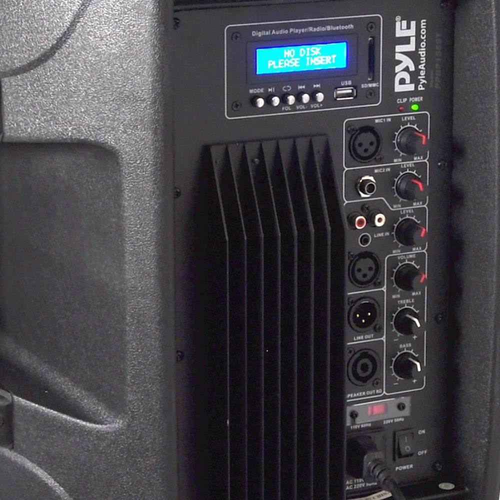 Pyle PPHP155ST 1500 Watt Portable Bluetooth PA Speaker System with Stand and Mic - VMInnovations