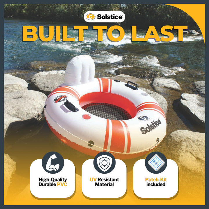 Swimline Super Chill Vinyl and Nylon Mesh Single Seat Swimming Pool Tube Float - VMInnovations