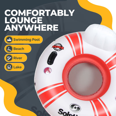 Swimline Super Chill Vinyl with Nylon Mesh Single Seat Pool Float | Open Box - VMInnovations