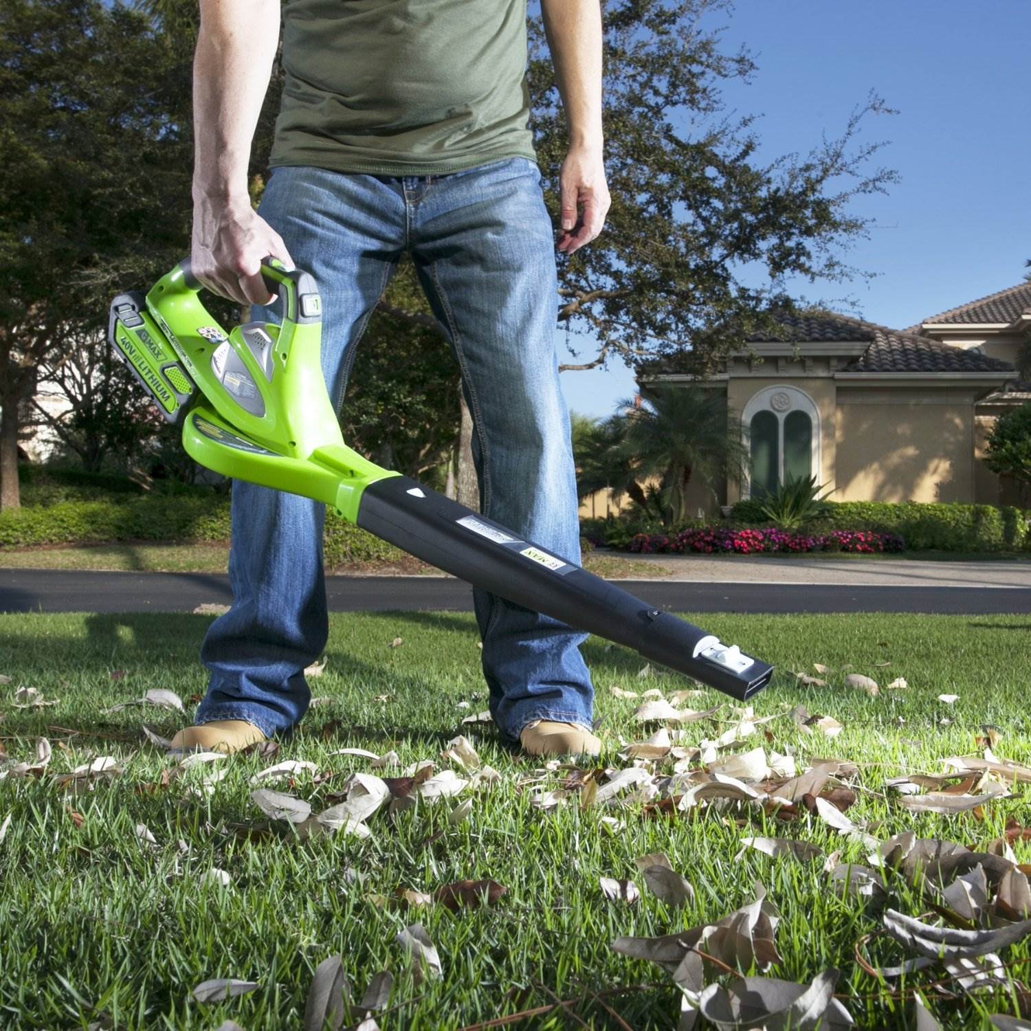 Greenworks GMax 40V 150 MPH Cordless Leaf Blower Sweeper (Blower Only, Open Box)