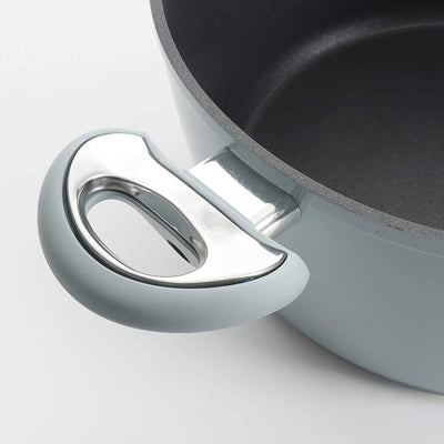 Oster 12 Piece Aluminum Non Stick Home Frying Pot & Pan Cookware Set, Dusty Blue