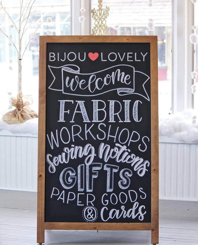 VersaChalk A-Frame Rustic Wood Indoor Outdoor Free-Standing Chalkboard(Open Box)