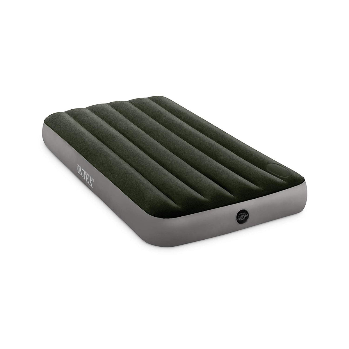 Intex 64763E Dura Beam Downy Air Mattress Bed w/ Built In Pump, Queen (Damaged)