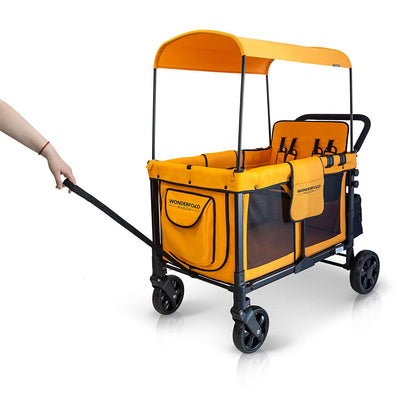 Wonderfold 4 Passenger Push Folding Stroller Wagon