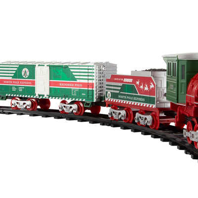 Lionel Trains North Pole Express Holiday Train 29 Piece Set with Smoke Effect