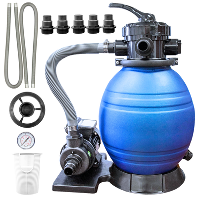 HYDROTOOLS by Swimline 12" Sand Filter w/ Stand 1900 GPH 42lb Capacity(Open Box)