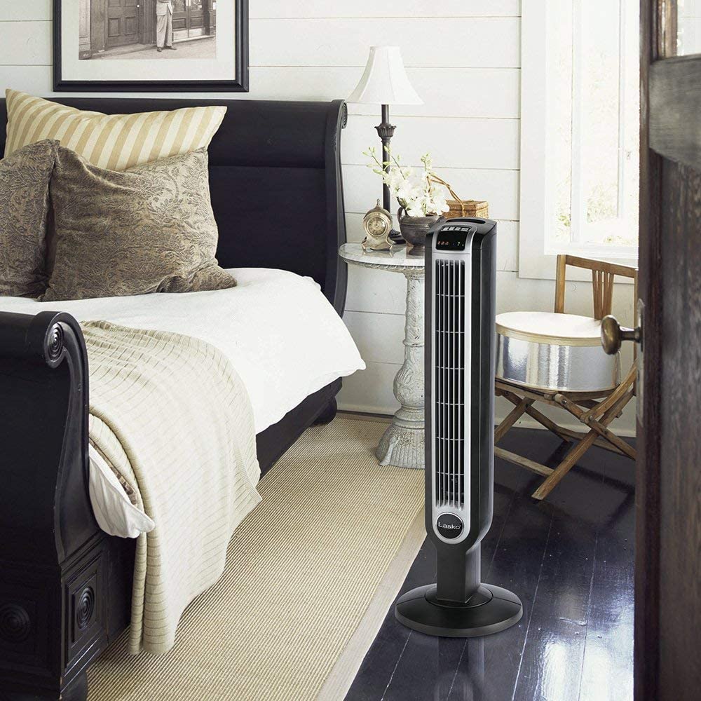 Lasko 2511 36 Inch 3 Speed Quiet Oscillating Tower Fan with Remote (For Parts)