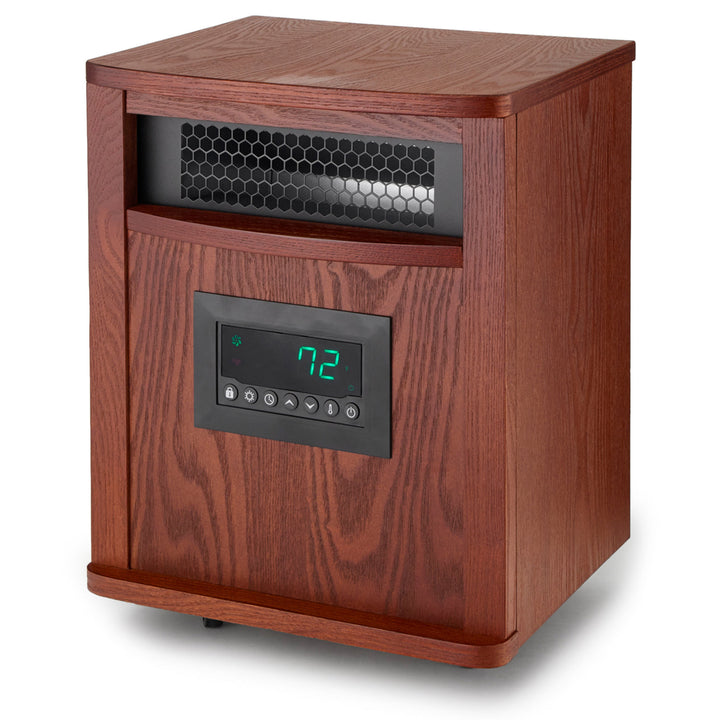 LifeSmart LifePro 6 Element 1500W Infrared Quartz Indoor Space Heater, Brown - VMInnovations
