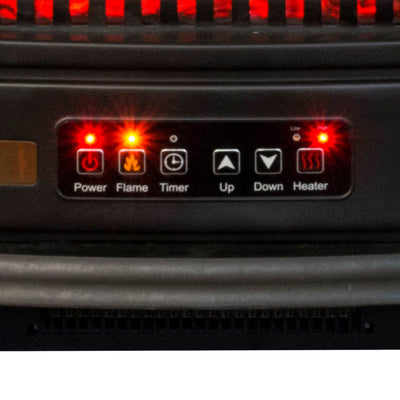 Lifesmart 1500 Watts 3 Sided Infrared Heater Stove Black | PCHT1109US (Open Box)