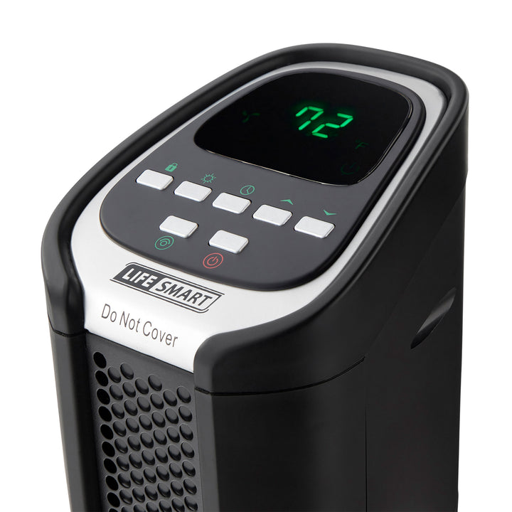 24" 2 Element Quartz Infrared Electric Portable Tower Heater & Fan (Open Box) - VMInnovations