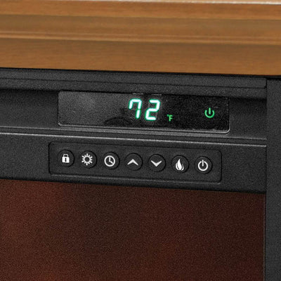 LifeSmart 1500 W Portable Electric Infrared Quartz Fireplace Heater (Open Box) - VMInnovations
