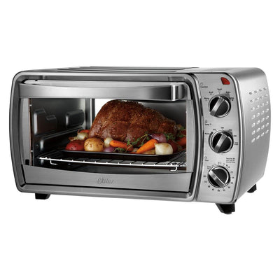 Oster 6-Slice Convection Countertop Oven, Brushed Stainless Steel (Open Box)