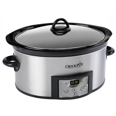 Crock-Pot Programmable 6-Quart Slow Cooker & Recipe Book (Missing Dipper)