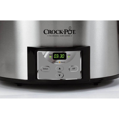 Crock-Pot Programmable 6-Quart Slow Cooker & Recipe Book (Missing Dipper)