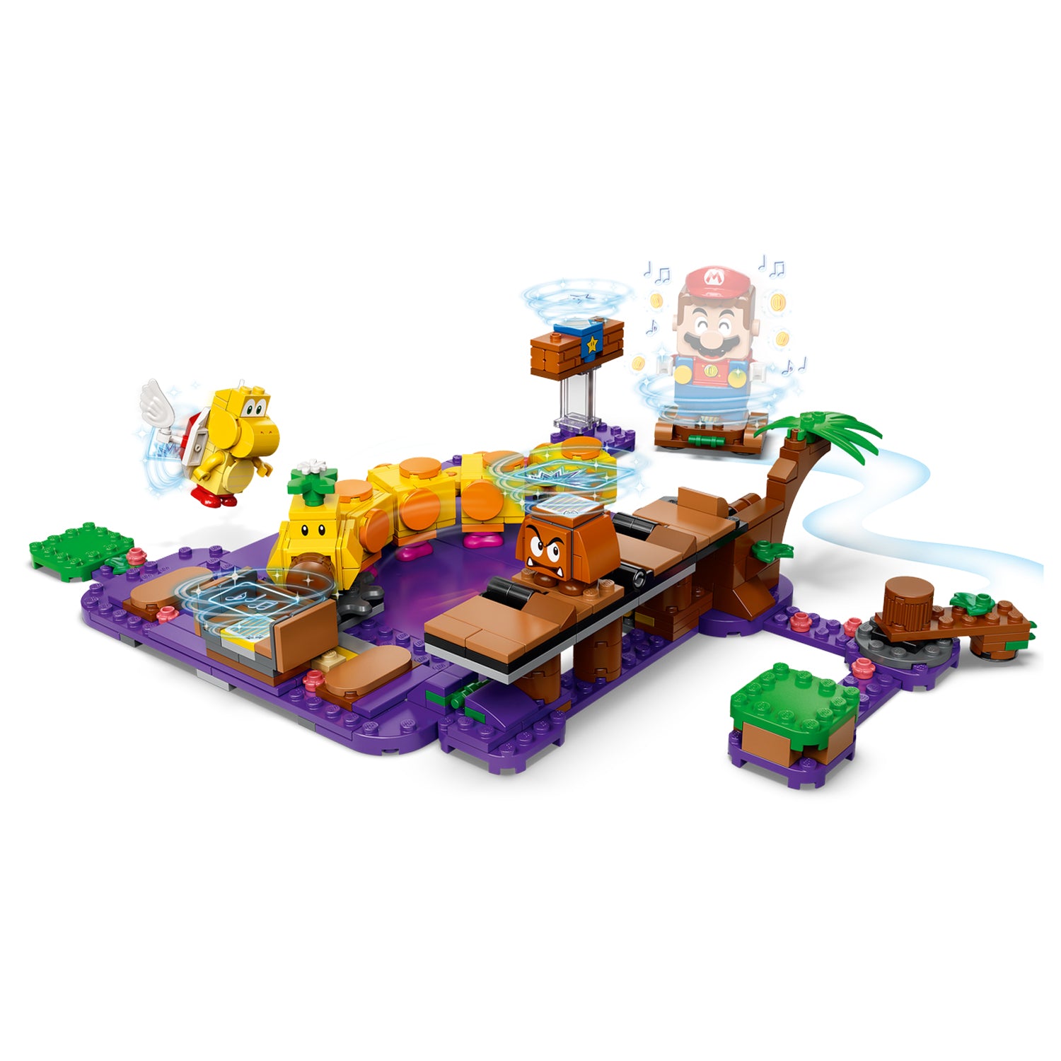 LEGO 71383 Super Mario Wiggler’s Poison Swamp 374 Piece Block Expansion Set