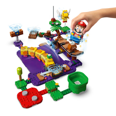 LEGO 71383 Super Mario Wiggler’s Poison Swamp 374 Piece Block Expansion Set