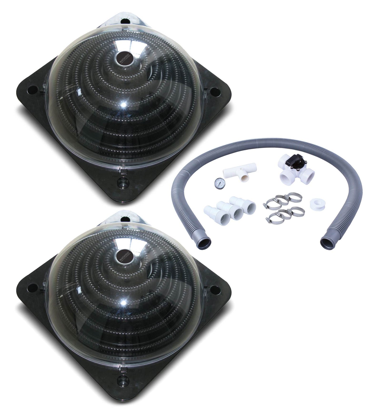 Two Kokido Keops Solar Dome Above Ground Pool Water Heaters & Bypass Kit - VMInnovations