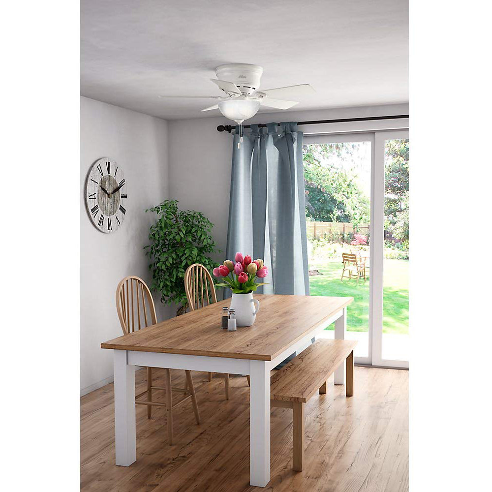 Hunter Fan Company 42-Inch Haskell Ceiling Fan Light, Fresh White (Open Box)