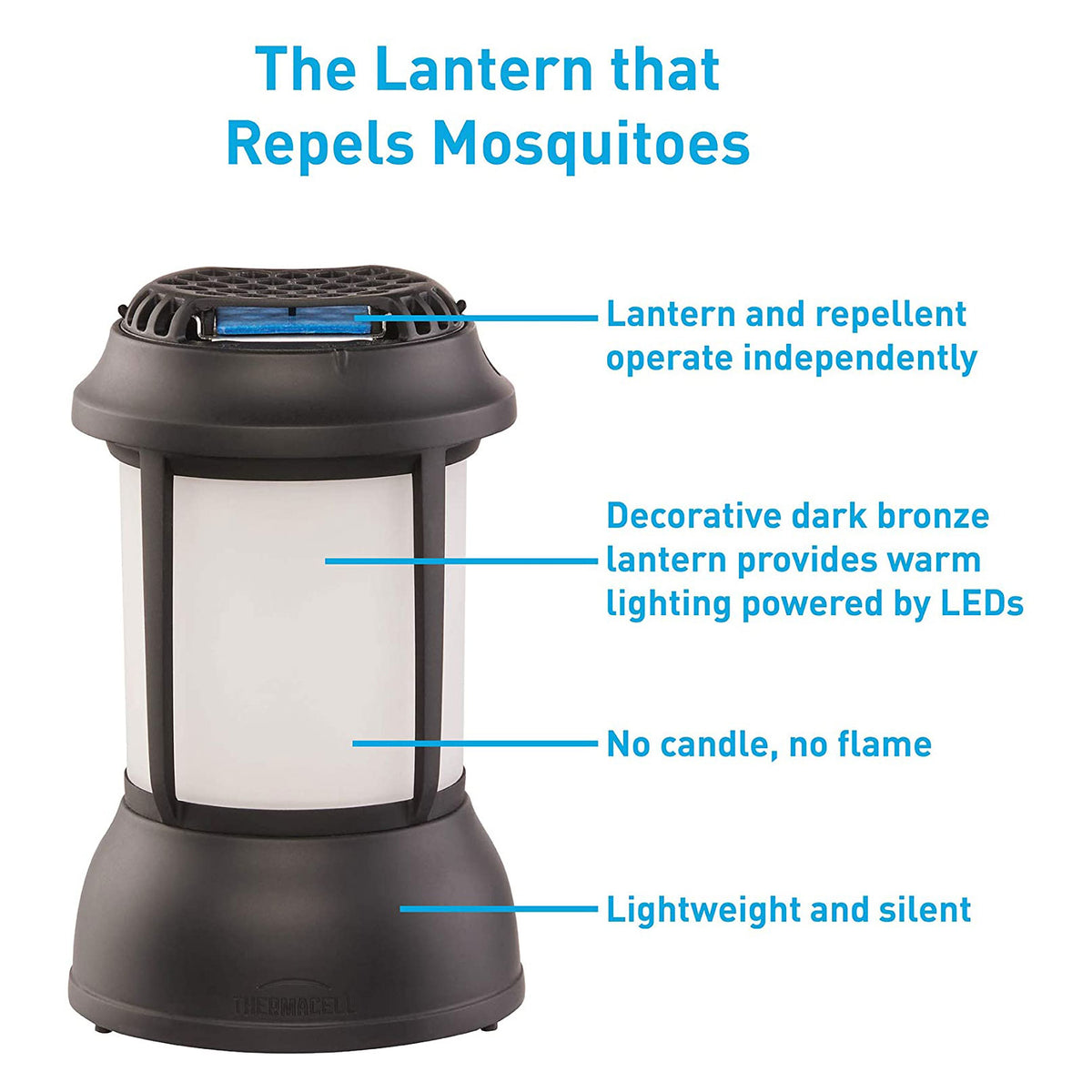 Thermacell Outdoor Bristol Mosquito Repeller Shield Lantern and Refills (4 Pack)