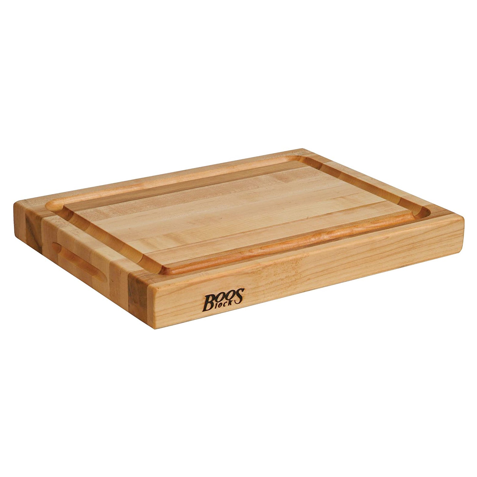 John Boos Maple Wood Edge Grain Reversible Cutting Board & Board Maintenance Set - VMInnovations
