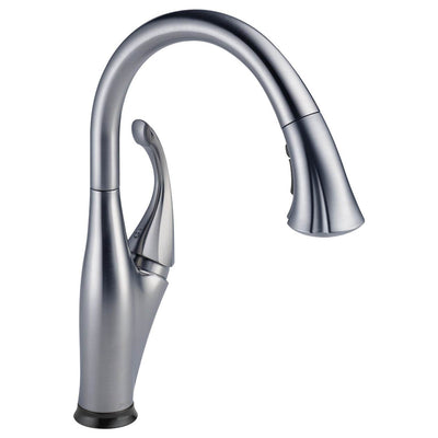Delta Addison Single Handle Kitchen Faucet, Arctic Stainless (Open Box)