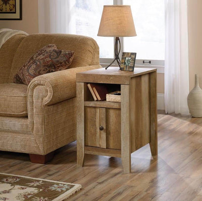 Sauder Furniture Dakota Pass Collection Side Table, Craftsman Oak (Open Box)