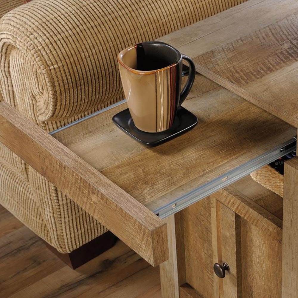 Sauder Furniture Dakota Pass Collection Side Table, Craftsman Oak (Open Box)
