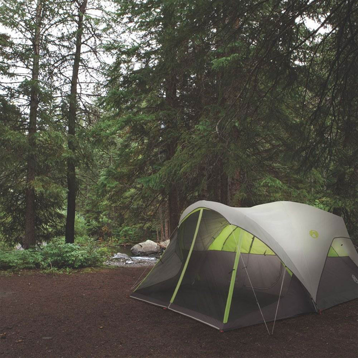 Coleman Steel Creek Fast Pitch 6-Person Dome Tent with Screen Room (Open Box)
