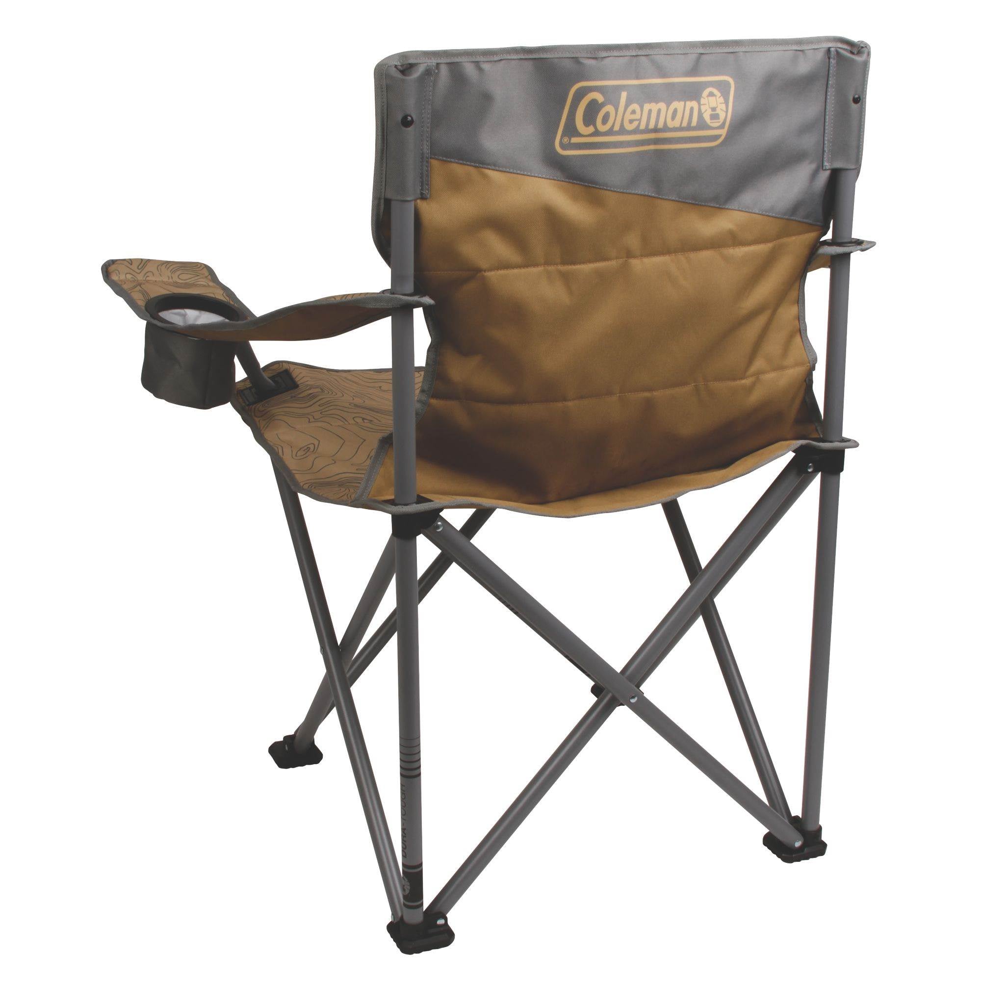 Coleman Oversized Big-n-Tall Quad Camping Chair with Phone Sleeve (Open Box)