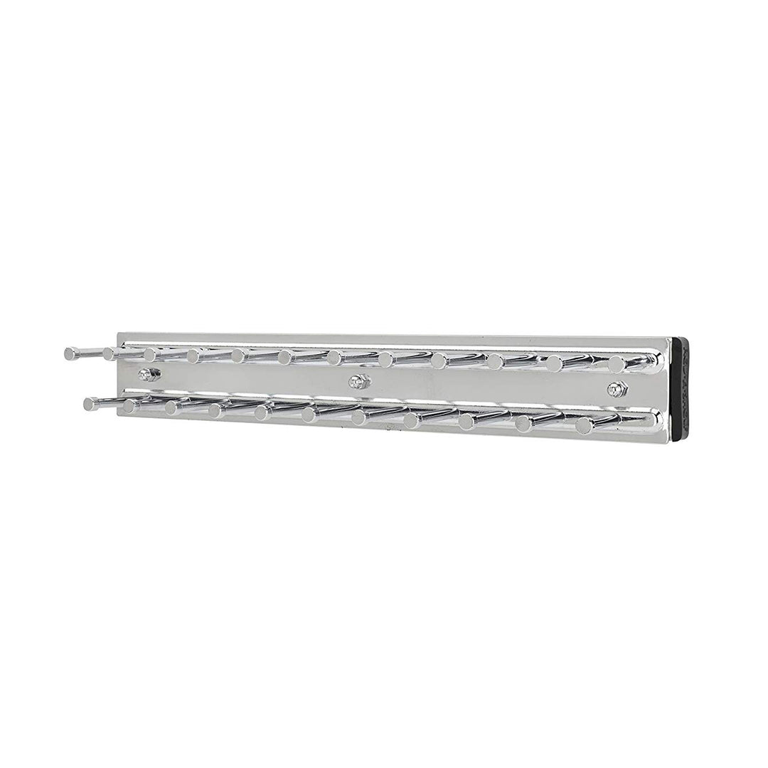 Rev-A-Shelf TRC-12CR 12-Inch Side Mount Extending Tie Rack, Chrome (2 Pack)
